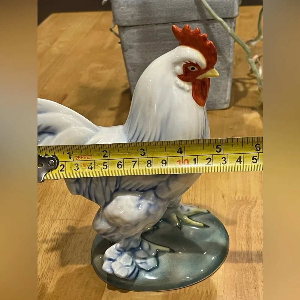 WILL GEORGE - Rooster porcelain figurine 1940s-1950s  In excellent condition - Picture 14 of 14